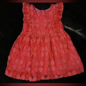 3/$15❣️ Baby Girl Lace Overlay 💖 Dress; 18 months